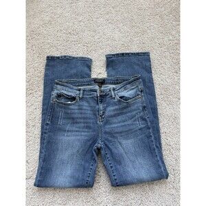 Judy Blue Jeans Womens 13/31 Blue Bootcut High Rise Dark Wash Stretch Denim Edgy